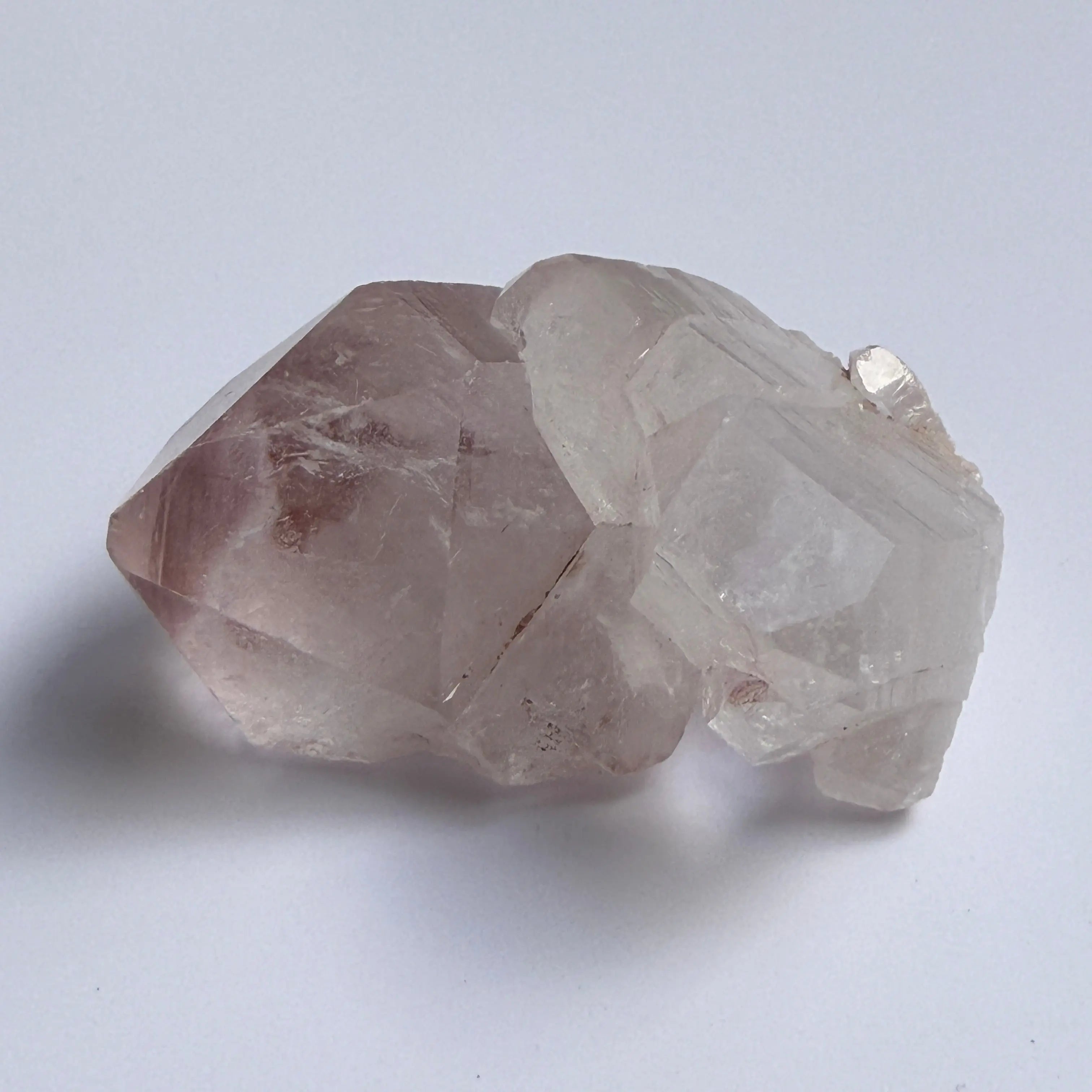 Etched Pink Garden Quartz from Sichuan with Hematite view 3